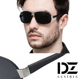 【DZ】UV400防曬偏光太陽眼鏡墨鏡-悍將個性 輕盈鋁鎂鏡架(酷黑系)