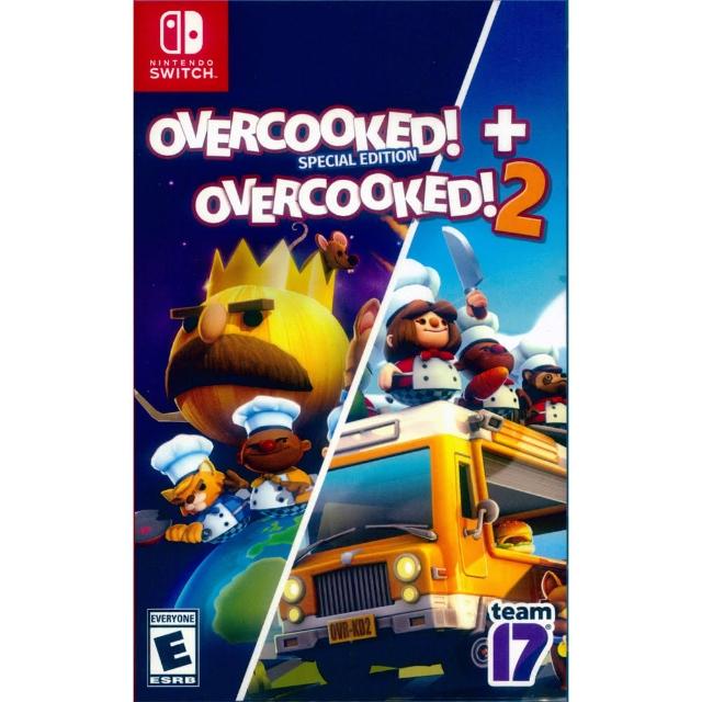 【Nintendo 任天堂】NS Switch 煮過頭 1+2 合輯 中英日文美版(OVERCOOKED 1+2)