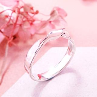 【ART64】緞帶扭結戒指 純銀戒指(女款)