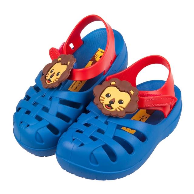 【布布童鞋】Ipanema小獅王藍色寶寶護趾涼鞋香香鞋(U0A698B)