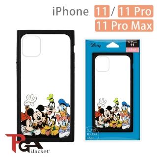 【iJacket】iPhone 11/11 Pro/11 Pro Max 迪士尼 透明 9H玻璃殼(米奇好朋友)