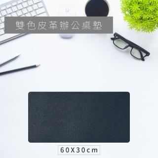 【TRENY】雙色皮革辦公桌墊60X30-藍黃