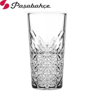 【Pasabahce】強化玻璃可疊式格紋果汁杯(470cc)