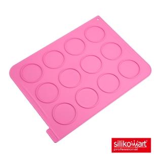 【Silikomart】12連薄餅矽膠模(馬卡龍矽膠墊 馬卡龍模)