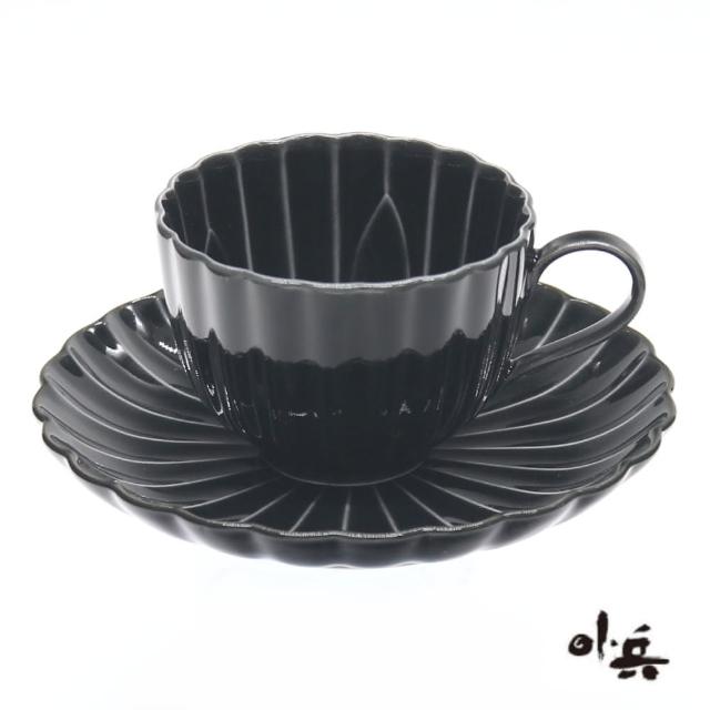 【日本製】美濃燒小兵窯陶瓷咖啡杯盤(四色可選)