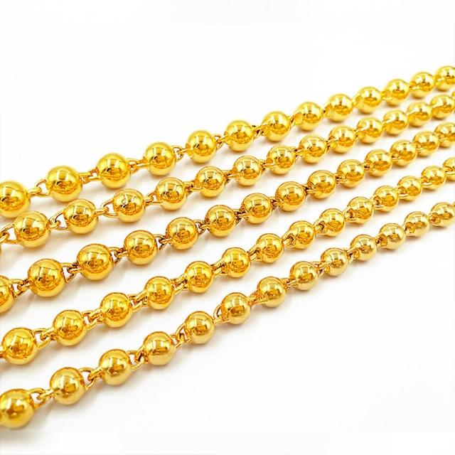 【RJNewYork】絕世金耀串珠黃銅鍍金項鍊(9種尺寸可選)