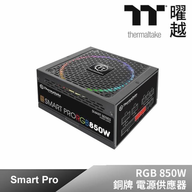 【Thermaltake 曜越】Smart Pro RGB 850W 銅牌 全模組 電源供應器組合用(PS-SPR-0850FPCBTW-R)