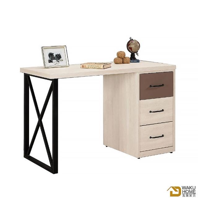 【WAKUHOME 瓦酷家具】Davis 4尺三抽書桌A002-422-3