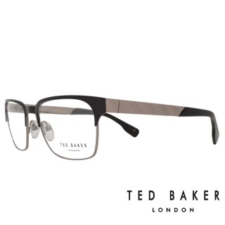 【TED BAKER】英倫個性金屬紋路質感光學鏡框(TB4195-009 銀)