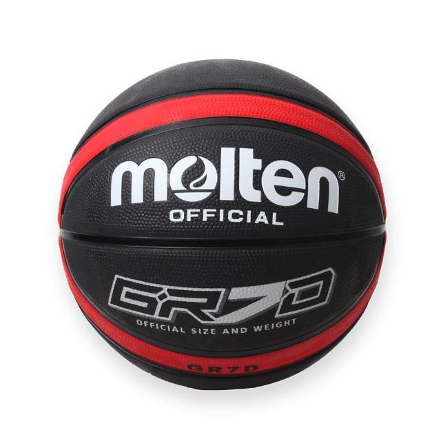 【MOLTEN】籃球-7號球 黑紅(BGR7D-RBK)