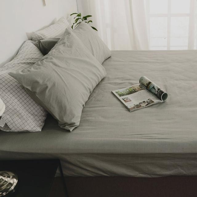 【絲薇諾】MIT精梳純棉 紋理 三件式 枕套床包組 戀路海岸(雙人)