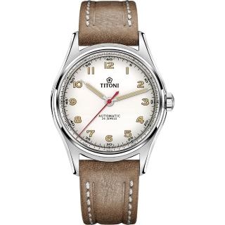 【TITONI 梅花錶】傳承系列百周年紀念機械錶-39mm(83019 S-ST-639)