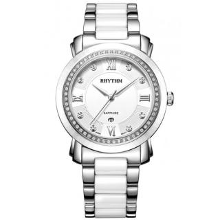 【RHYTHM 麗聲】都會陶瓷手錶-37mm(F1303T01)