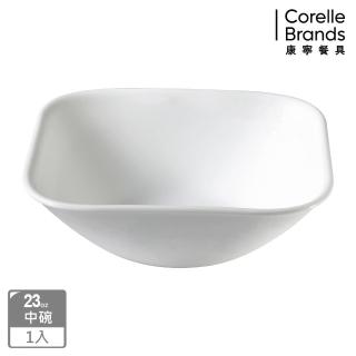 【CORELLE 康寧餐具】純白方型中碗23oz(2323)