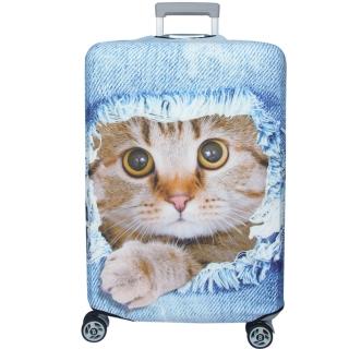 新款拉鍊式行李箱防塵保護套 行李箱套(躲貓貓29-32吋)