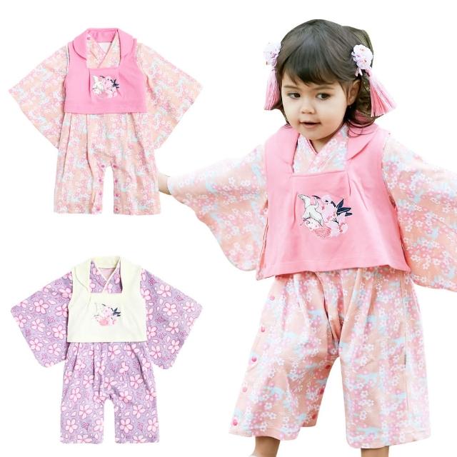 【Baby 童衣】日本造型服 女寶寶連身衣 背心套裝組 12007(共兩色)