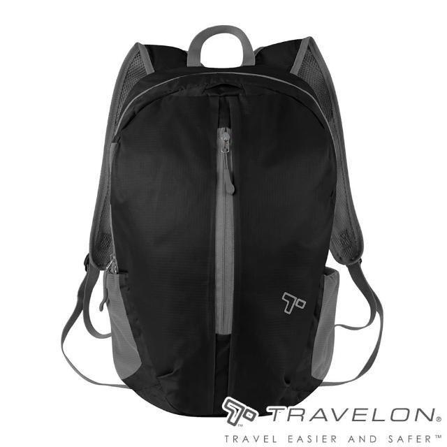 【Travelon】PACKING折疊收納後背包(TL-42817黑/戶外休閒/旅遊/登山健行/輕巧/防潑水)
