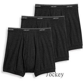 【Jockey】2020男時尚黑色四角內著3件組-網(預購)