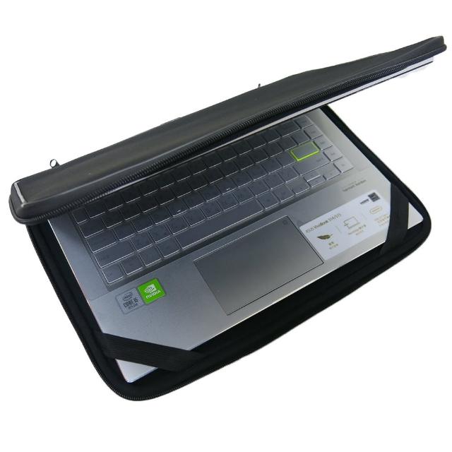 【Ezstick】ASUS VivoBook S14 S433FL 13吋S 通用NB保護專案 三合一超值電腦包組(防震包)
