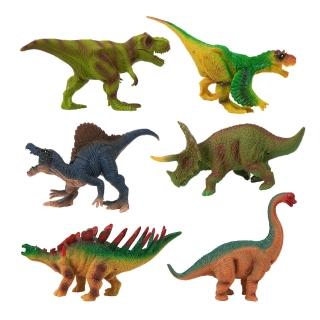 【888ezgo】6入仿真恐龍動物模型（小隻）（硬材質）（安全塑料）