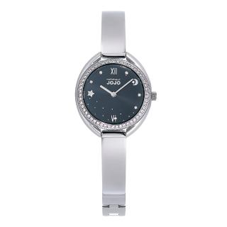 【NATURALLY JOJO】浪漫星空晶鑽腕錶-JO96971-89F(簡約銀/31mm)