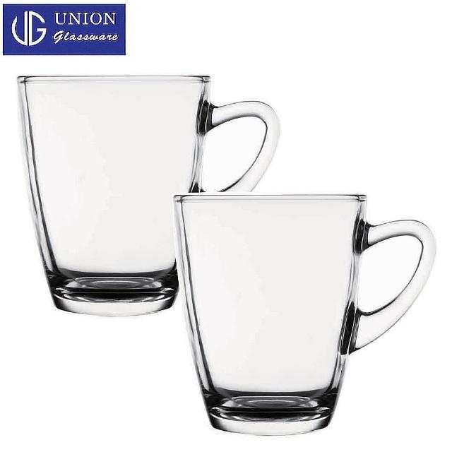 【泰國UNION】玻璃馬克杯拿鐵杯340cc(二入組)