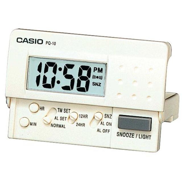 【CASIO 卡西歐】簡單基本必備數位電子鬧鐘(PQ-10-7)