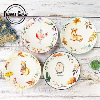 【Piatti Casa】歐式彩繪 手繪陶瓷碗 20.5公分(2入)