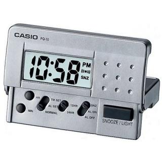 【CASIO 卡西歐】簡單攜帶款數位液晶鬧鐘(PQ-10D-8)