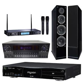 【音圓】S-2001 N2-550+X3+TR-5600+AS-168 黑(卡拉OK伴唱機 大容量4TB硬碟+擴大機+無線麥克風+喇叭)