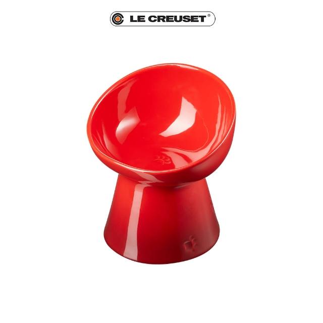 【Le Creuset】瓷器寵物碗(櫻桃紅)