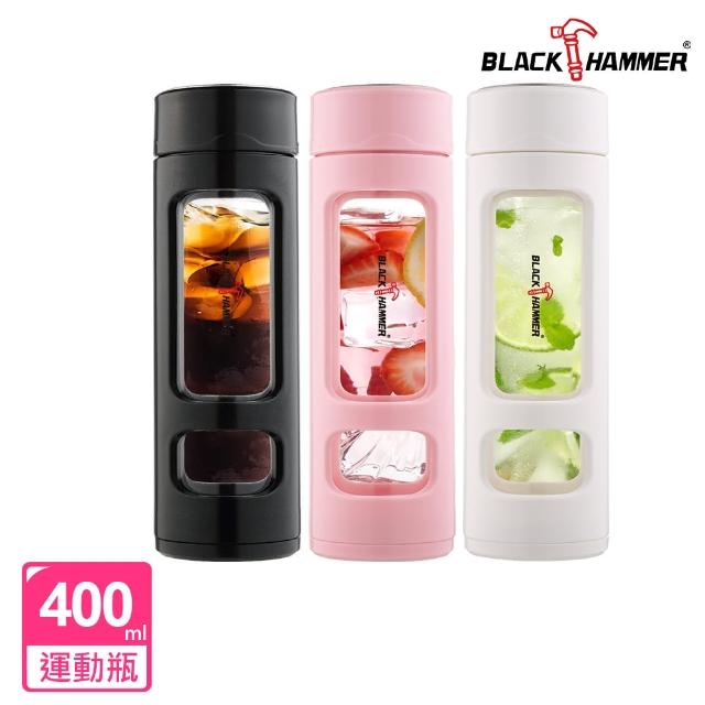 【BLACK HAMMER】巧菲耐熱玻璃水瓶400ml(任選)