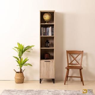 【WAKUHOME 瓦酷家具】Ryan 輕工業風白橡木 1.3尺收納書櫃B001-K309