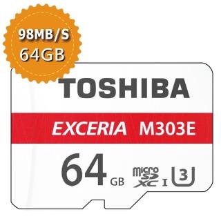 【TOSHIBA 東芝】M303E Micro SDXC 64GB(平行輸入)
