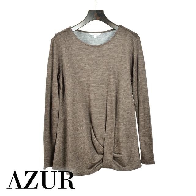 【AZUR】經典款魅力圓領上衣-2色