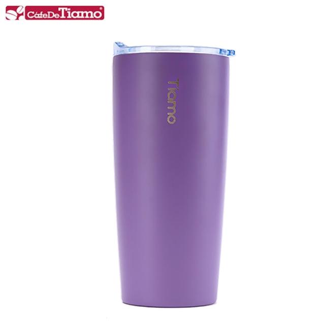 【Tiamo】真空陶瓷隨手杯 360ml-藕紫色(HE5160P)