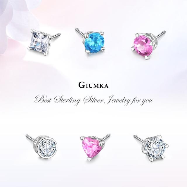 【GIUMKA】純銀耳環．6MM．栓扣式(新年禮物)
