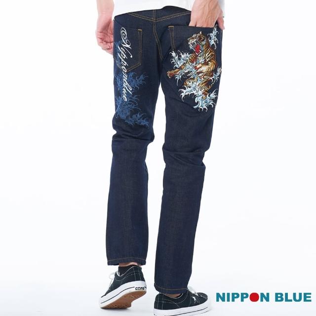 【獨家新款首降↘BLUE WAY】日本藍蛟虎小直筒布邊牛仔褲-日本藍
