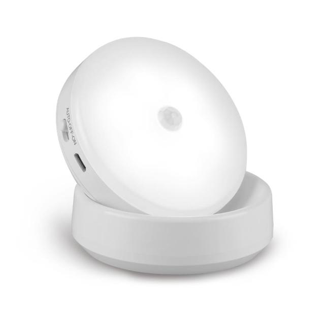 【RONEVER】PA-2835-4W 360度感應式磁吸壁燈-白光-充電款