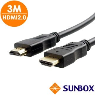 【SUNBOX 慧光】HDMI2.0公對公4K2K 3米HDMI線(3M HDMI 19MM)