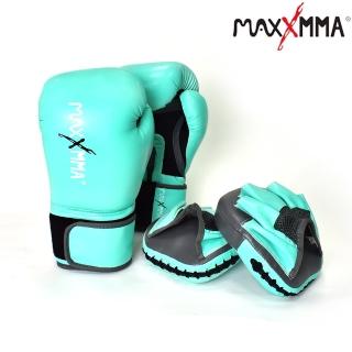 【MaxxMMA】經典款拳擊手套手靶組合-薄荷綠