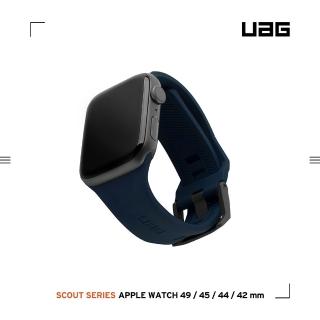 【UAG】Apple Watch 42/44/45/49mm 潮流矽膠錶帶-藍(UAG)
