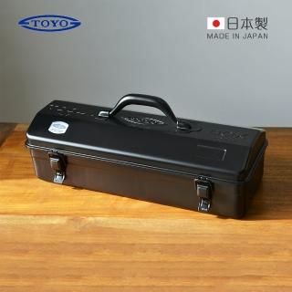 【日本TOYO】Y-410 日製山型提把式鋼製單層工具箱(42公分/收納箱/手提箱)
