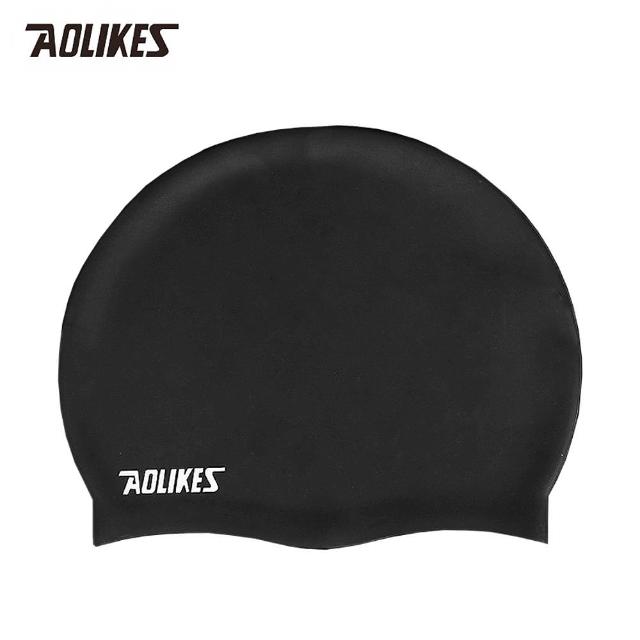【Aolikes】柔軟舒適護耳彈性矽膠成人泳帽