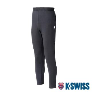 【K-SWISS】運動長褲 Slim Fit Logo Pants-男-黑(104655-008)