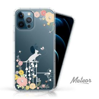 【Meteor】iPhone 12 Pro Max 6.7吋 奧地利彩鑽空壓防摔手機殼(貓咪戀曲)