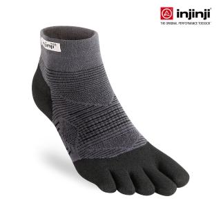 【Injinji】Run輕量吸排五趾短襪FX(黑色)(輕量款 慢跑 五趾襪 短襪)