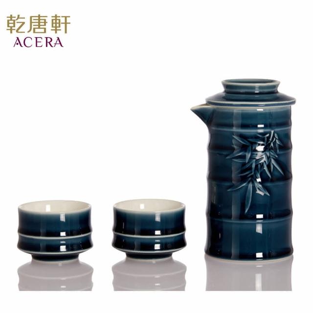 【乾唐軒】竹君子陶瓷泡茶器(一壺+二杯 / 礦藍)
