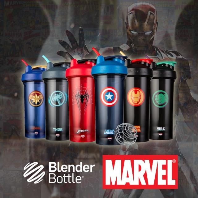 【Blender Bottle】Marvel超級英雄｜Pro28聯名款搖搖杯『美國官方授權』(BlenderBottle/運動水壺/乳清)