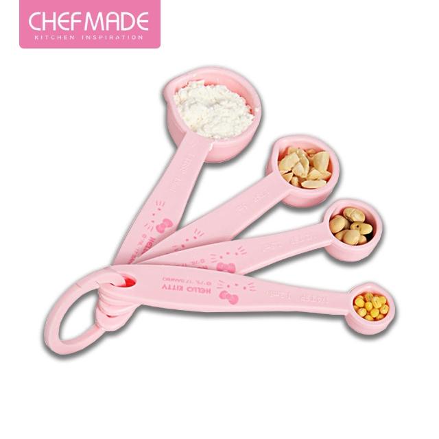 【美國Chefmade】Hello kitty 凱蒂貓造型 烘焙料理量匙-4件組(CM096)